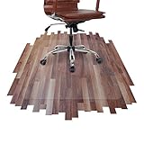 etm® Bürostuhlunterlage - 100x120 cm - transparente Bodenschutzmatte für Laminat, Parkett, Fliesen und Hartböden